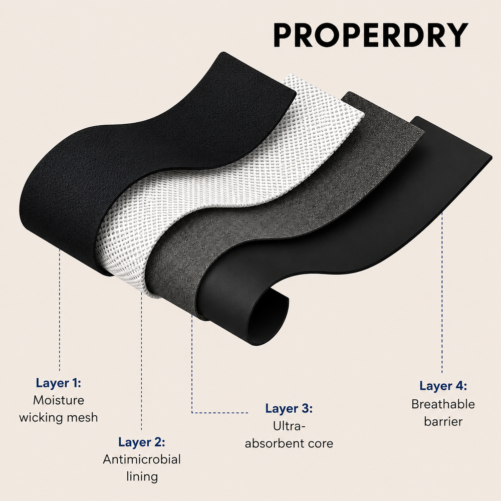 How gradient wicking fabric works