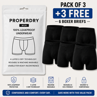 ProperDry Men’s Leakproof Boxer Briefs