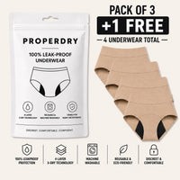 ProperDry Women's Leakproof Underwear – Absorbent & Reusable
