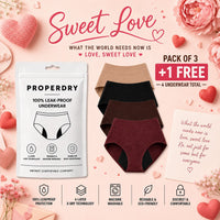 ProperDry Women’s Leakproof Underwear – Reusable Absorbent Underwear (Multi Color)