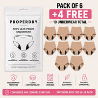 ProperDry Women's Leakproof Underwear – Absorbent & Reusable